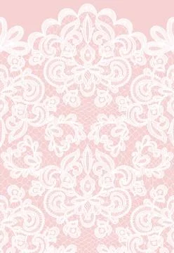 Seamless lace border Illustrazione stock