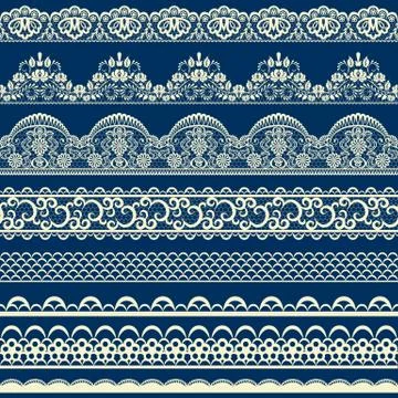 Seamless lace border Stock-Illustration