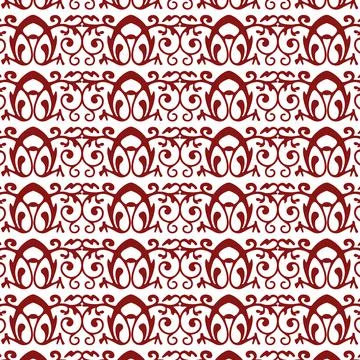 Seamless Lace Pattern red colorful Stock Illustration