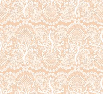 Seamless lace patterns Stock Illustration