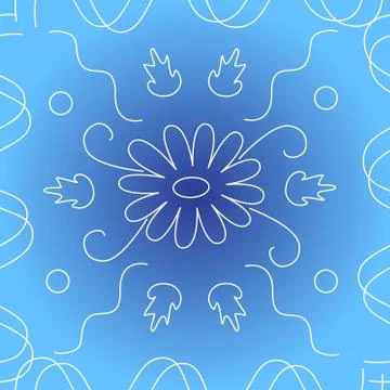 Seamless lace patterns. Stock Illustration