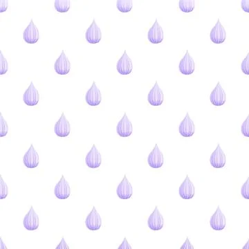 Seamless lavender meringue pattern for sweet background design Illustrazione stock