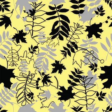 Seamless leaf background. repeat many times. vector illustration Stock Illustration