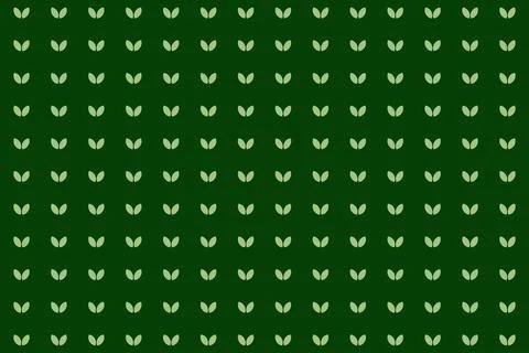 Seamless leaf pattern fabric background design. Green conceptual Illustrazione stock