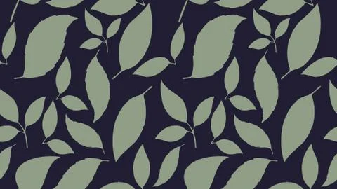 Seamless leaf pattern. Floral stylish background. Vector texture. Aspect ratio 스톡 일러스트