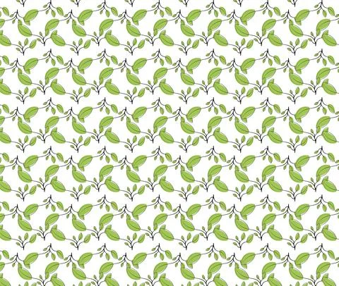 Seamless Leaf pattern. Graphic ornament. Floral background. Vector repeating  イラスト素材