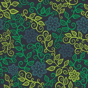 A seamless leaf pattern. イラスト素材