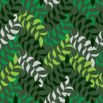 A seamless leaf pattern. Stockillustratie