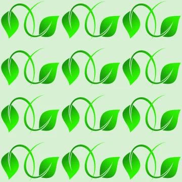 Seamless leaf pattern Stock Illustration