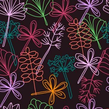 Seamless leaf pattern Stock Illustration