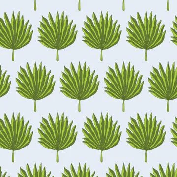 Seamless leaf pattern, tropical leaves in blue colors for fabric. Stock Illustration