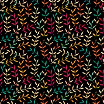 Seamless leaf pattern.leaf background. autumn seamless pattern. vector backdr Illustrazione stock