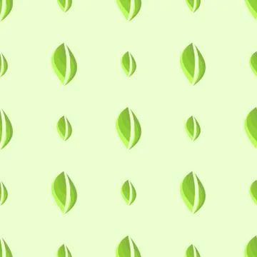 Seamless leafs pattern Stock Illustration