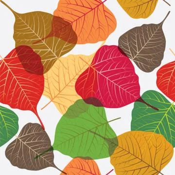 Seamless leaves background Stock Illustration