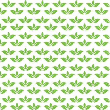 Seamless leaves background vector illustration Stock Illustration
