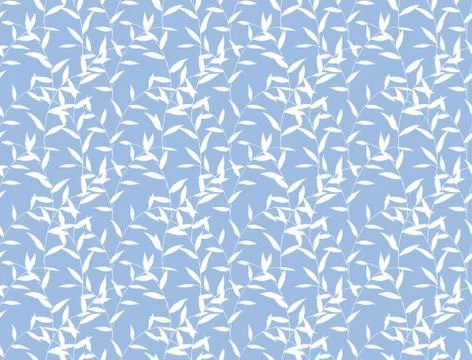 Seamless Leaves Nature Pattern Illustrazione stock