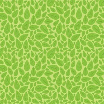 Seamless Leaves Nature Pattern Stock Illustration