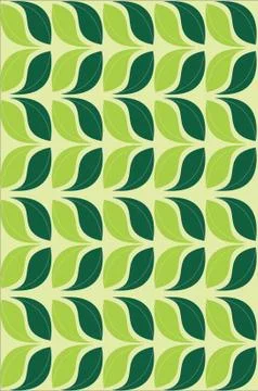 Seamless Leaves Pattern and design Stock Illustration