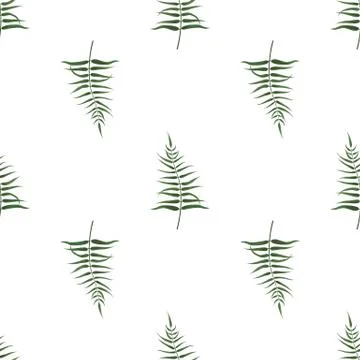 Seamless leaves pattern. Design for banner, poster, card, cover, invitation,  Stock Illustration