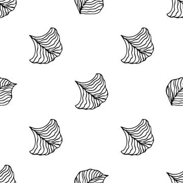 Seamless leaves pattern. Design for banner, poster, card, cover, invitation,  Stock Illustration