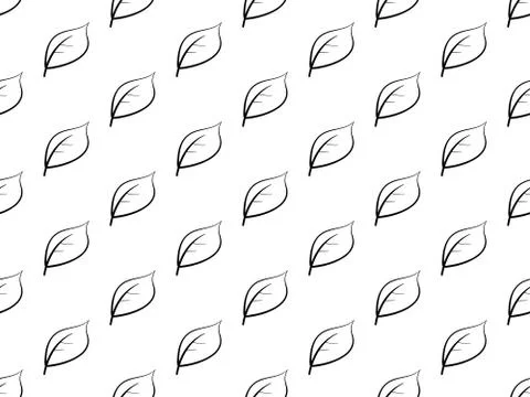 Seamless Leaves Pattern Stock Illustration