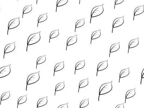 Seamless Leaves Pattern Stock Illustration