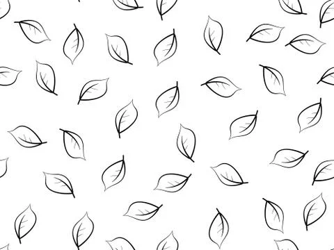 Seamless Leaves Pattern Stock Illustration