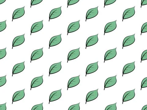 Seamless Leaves Pattern Stock Illustration