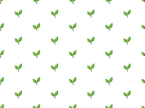 Seamless Leaves Pattern Stock Illustration