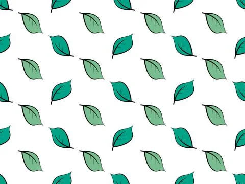 Seamless Leaves Pattern Stock Illustration