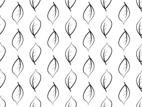 Seamless Leaves Pattern Stock Illustration