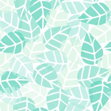 Seamless Leaves Pattern Illustrazione stock