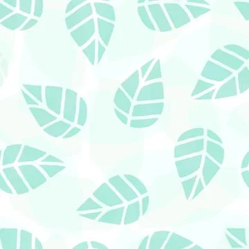 Seamless Leaves Pattern Stock Illustration