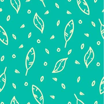 Seamless leaves pattern 스톡 일러스트
