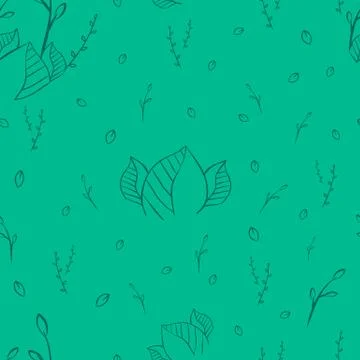 Seamless leaves pattern 스톡 일러스트
