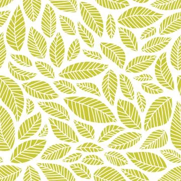 Seamless leaves pattern Illustrazione stock