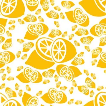 Seamless lemon pattern Stock Illustration