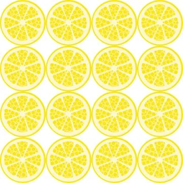 Seamless lemon pattern Stock Illustration