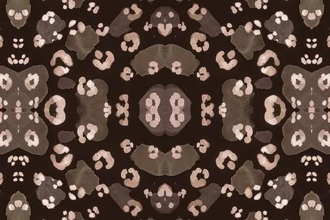 Seamless Leopard Artwork. Brown Jaguar Fur Stock Illustration