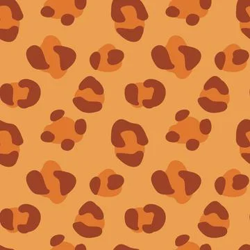 Seamless Leopard fur pattern texture. Illustrazione stock