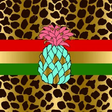 Seamless leopard pattern. Animal skin grunge texture with blue and pink 스톡 일러스트