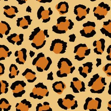 Seamless leopard pattern. Stock Illustration