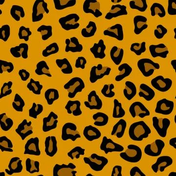 Seamless leopard pattern Stock Illustration