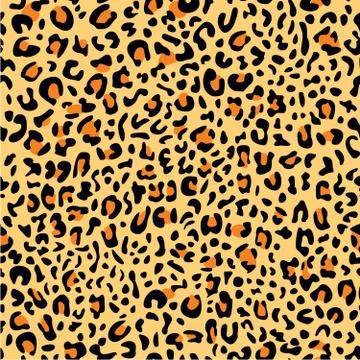 Seamless leopard print Illustrazione stock