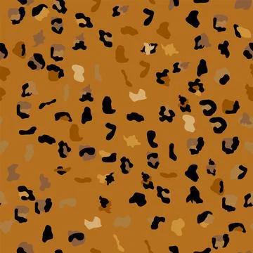 Seamless leopard print pattern. Fully seamless jaguar or cheetah skin patte.. Illustrazione stock