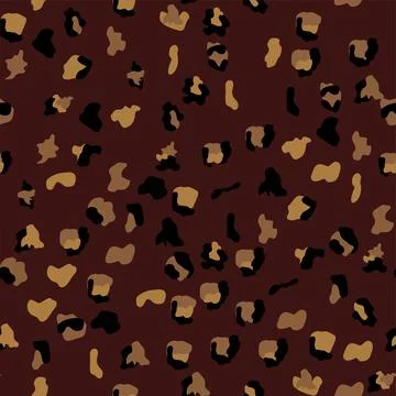 Seamless leopard print pattern. Fully seamless jaguar or cheetah skin patte.. Stock Illustration