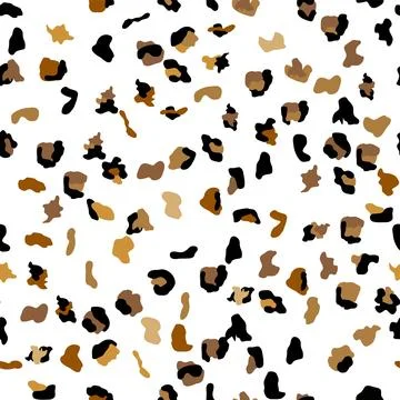 Seamless leopard print pattern. Fully seamless jaguar or cheetah skin patte.. 스톡 일러스트