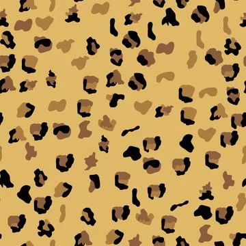 Seamless leopard print pattern. Fully seamless jaguar or cheetah skin patte.. Illustrazione stock