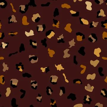 Seamless leopard print pattern. Fully seamless jaguar or cheetah skin patte.. Stock Illustration