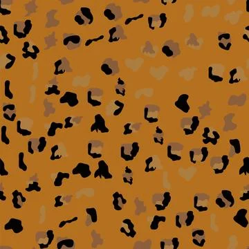 Seamless leopard print pattern. Fully seamless jaguar or cheetah skin patte.. Stockillustratie